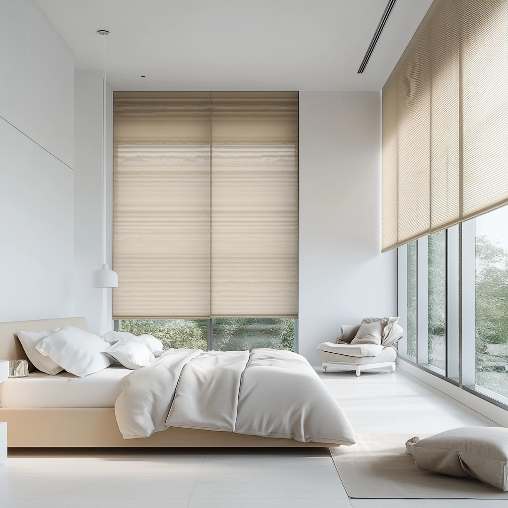 beige blinds bedroom 70
