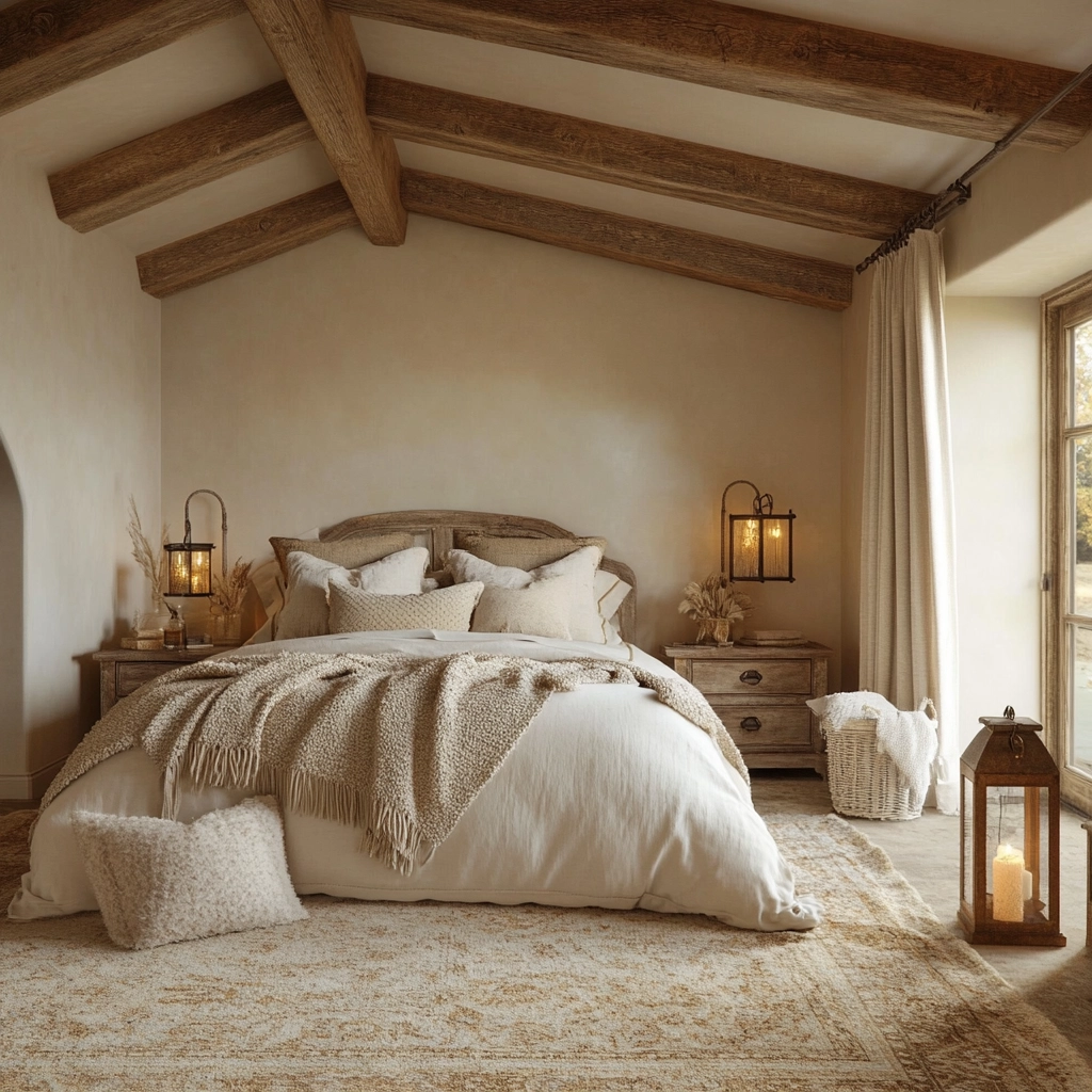 beige coastal bedroom 23