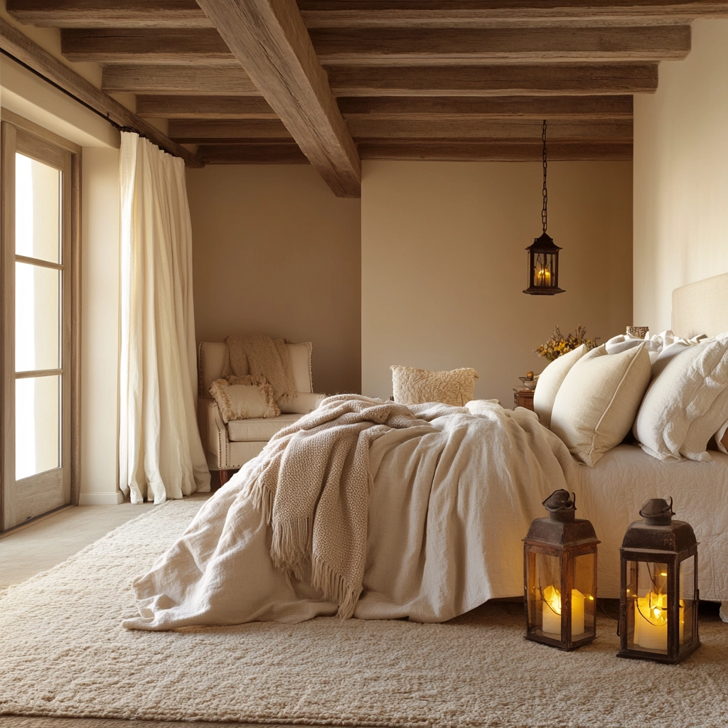 beige coastal bedroom 24