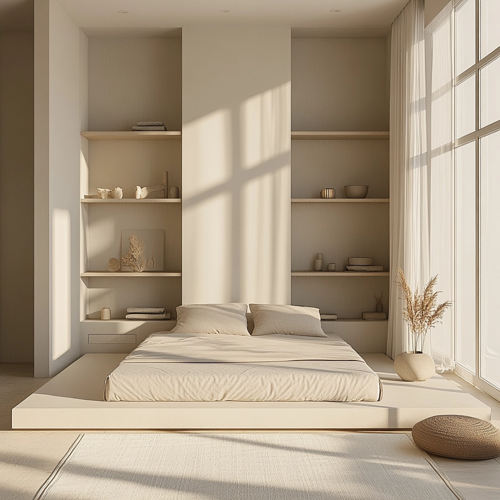 beige coastal bedroom 33
