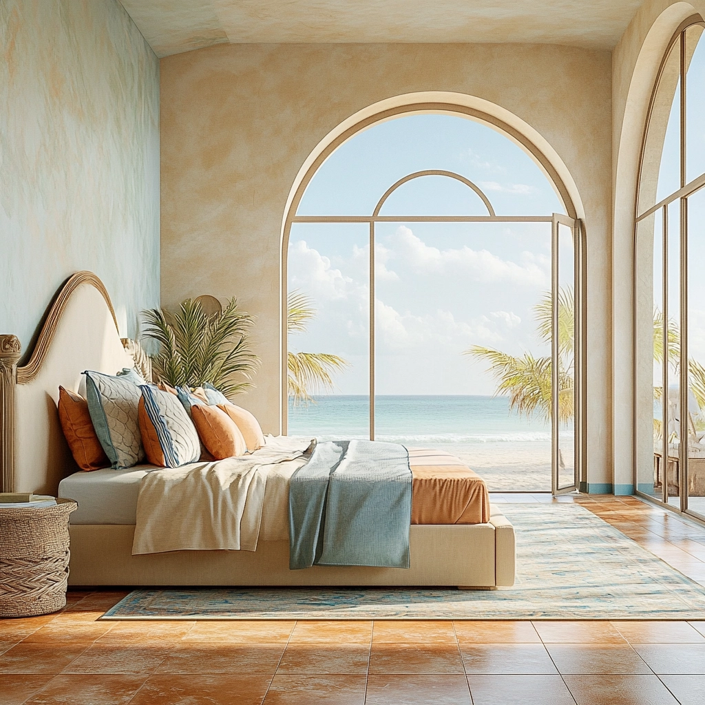 beige coastal bedroom 58