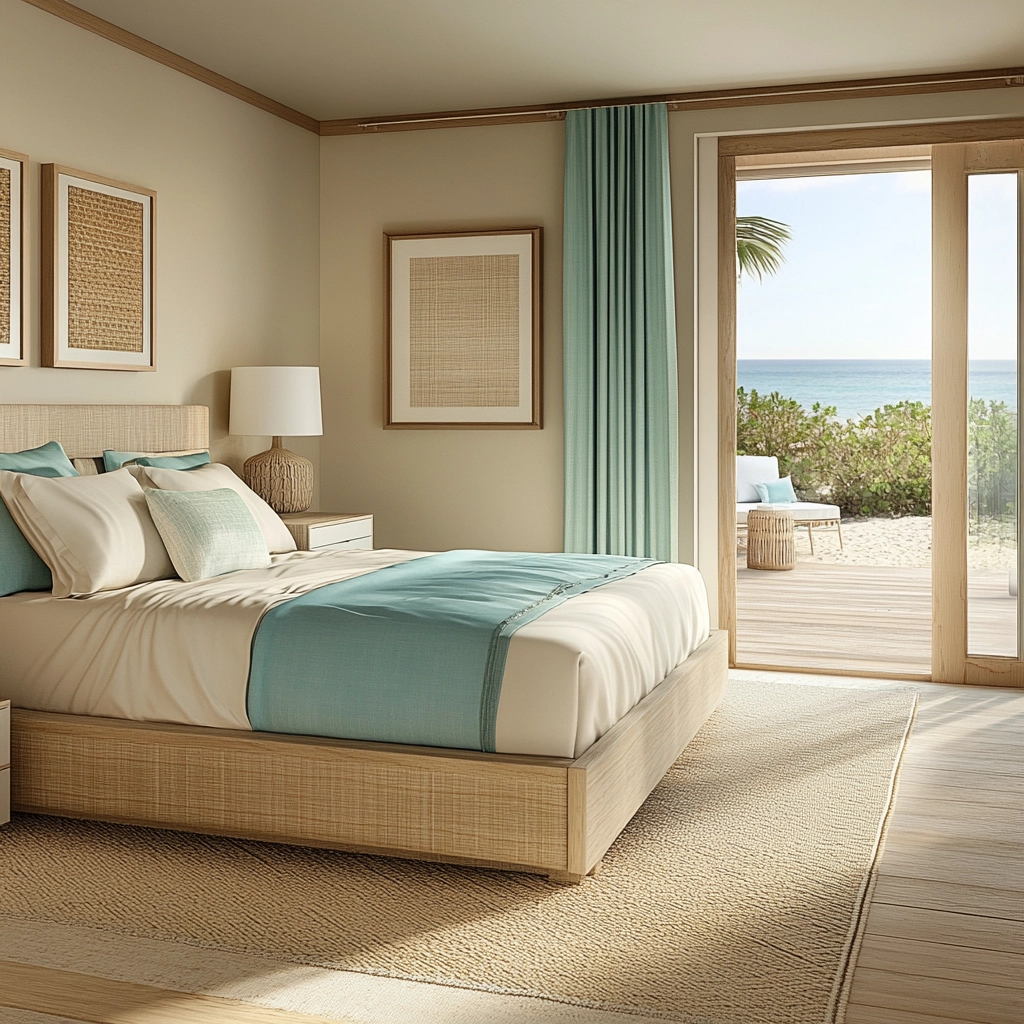 beige coastal bedroom 73