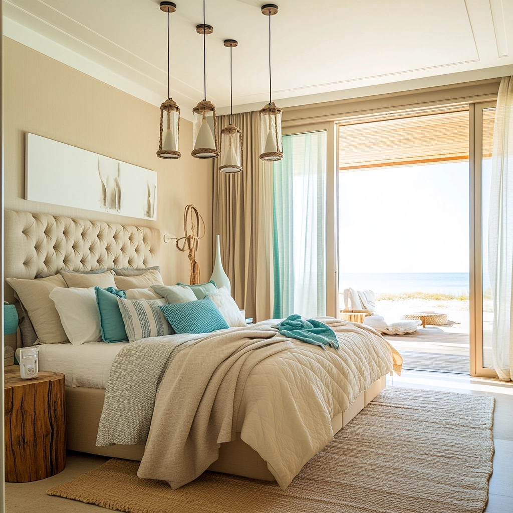 beige coastal bedroom 75