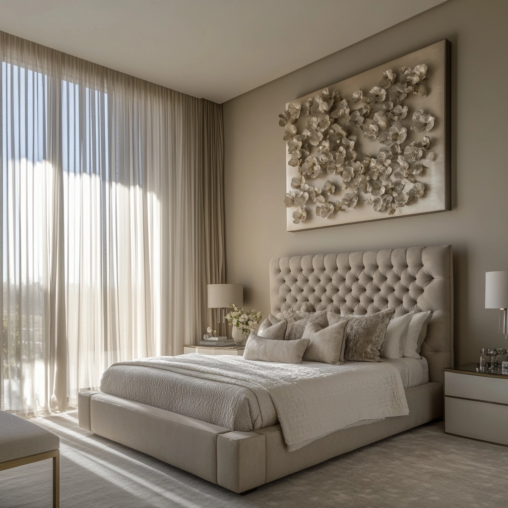 beige gray bedroom 16