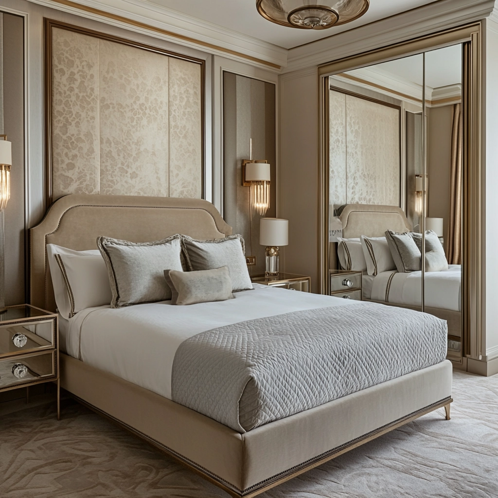 beige gray bedroom 24