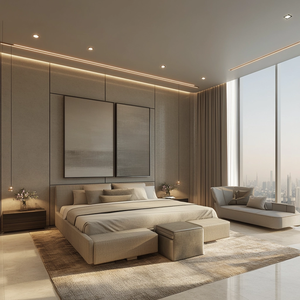 beige gray bedroom 32