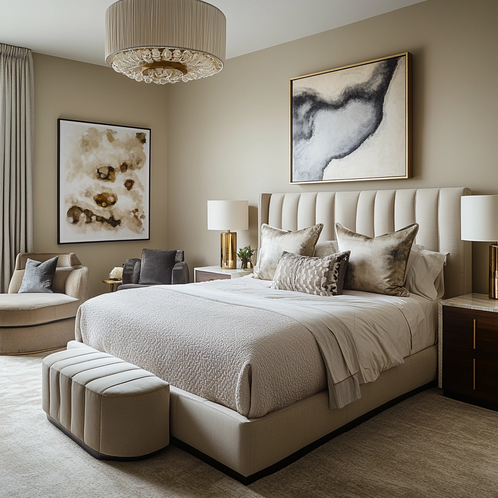 beige gray bedroom 45