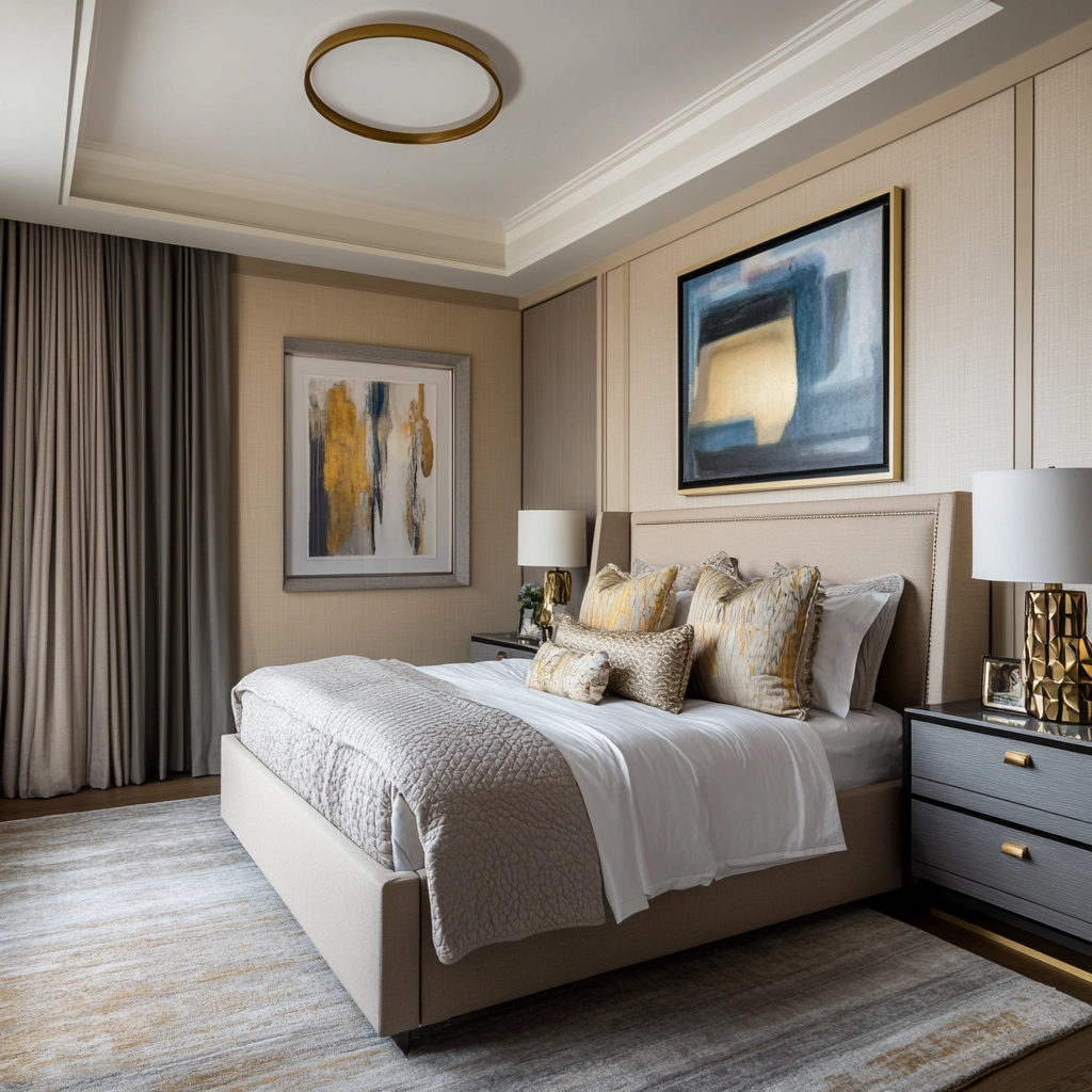 beige gray bedroom 46