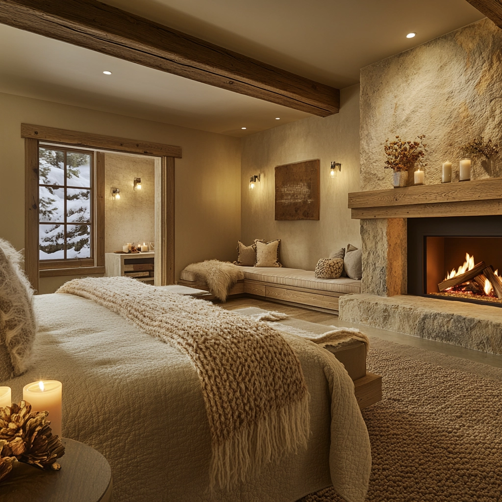 beige guest bedroom 17