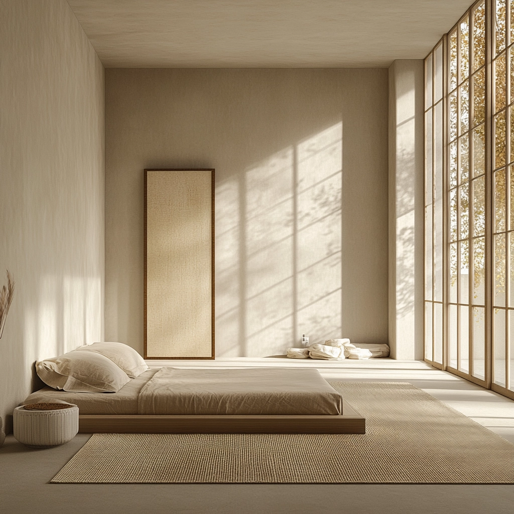 beige guest bedroom 39