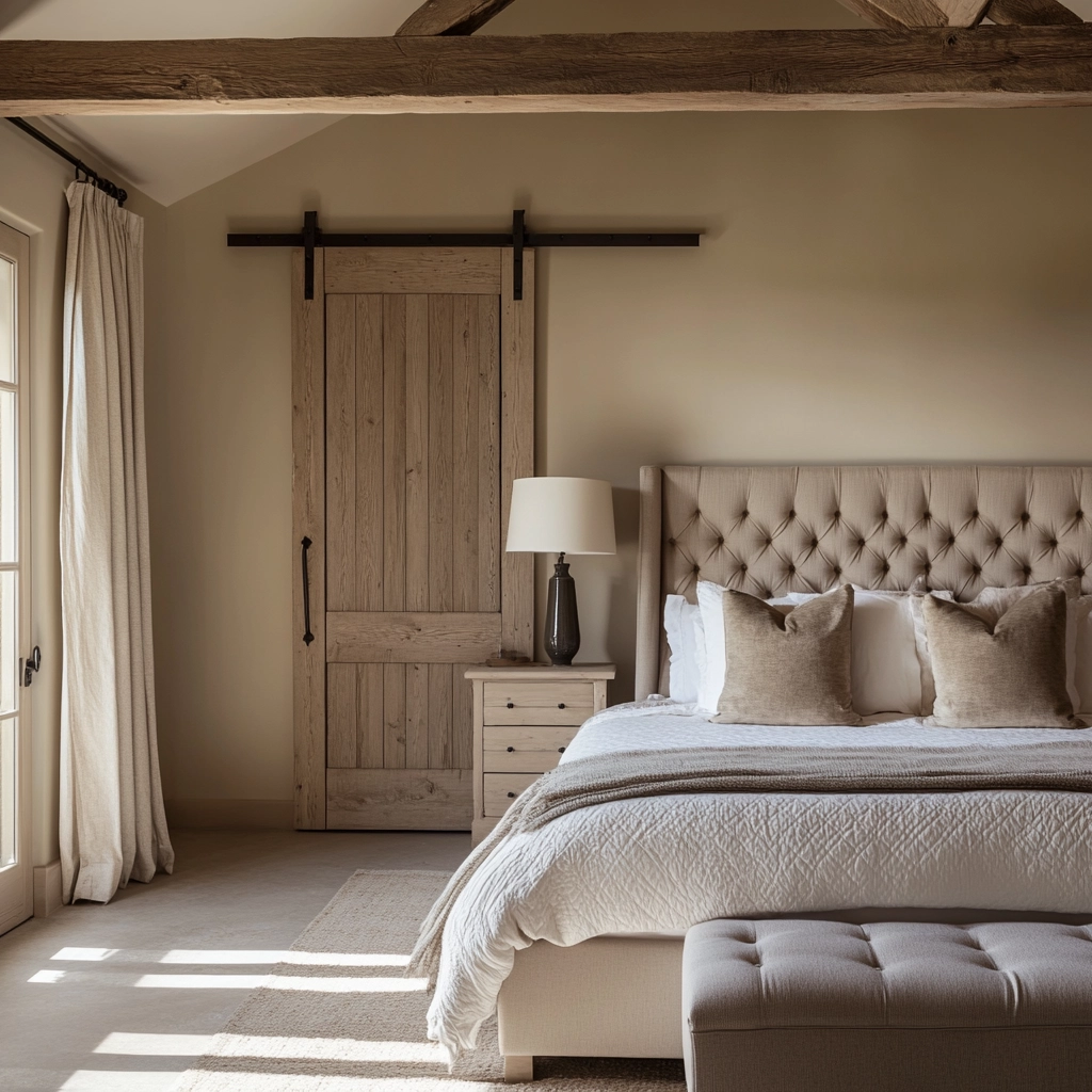 beige guest bedroom 42