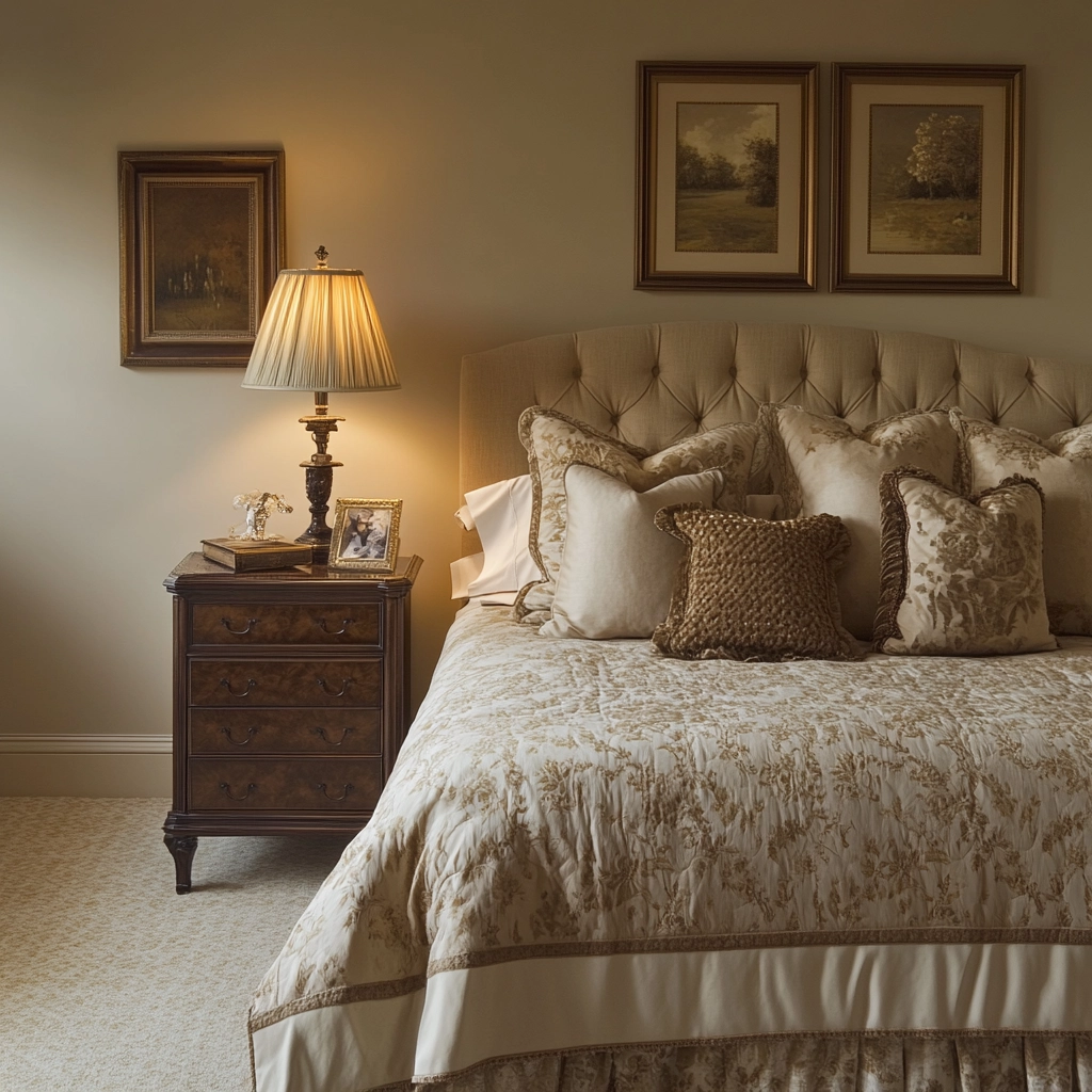 beige guest bedroom 46