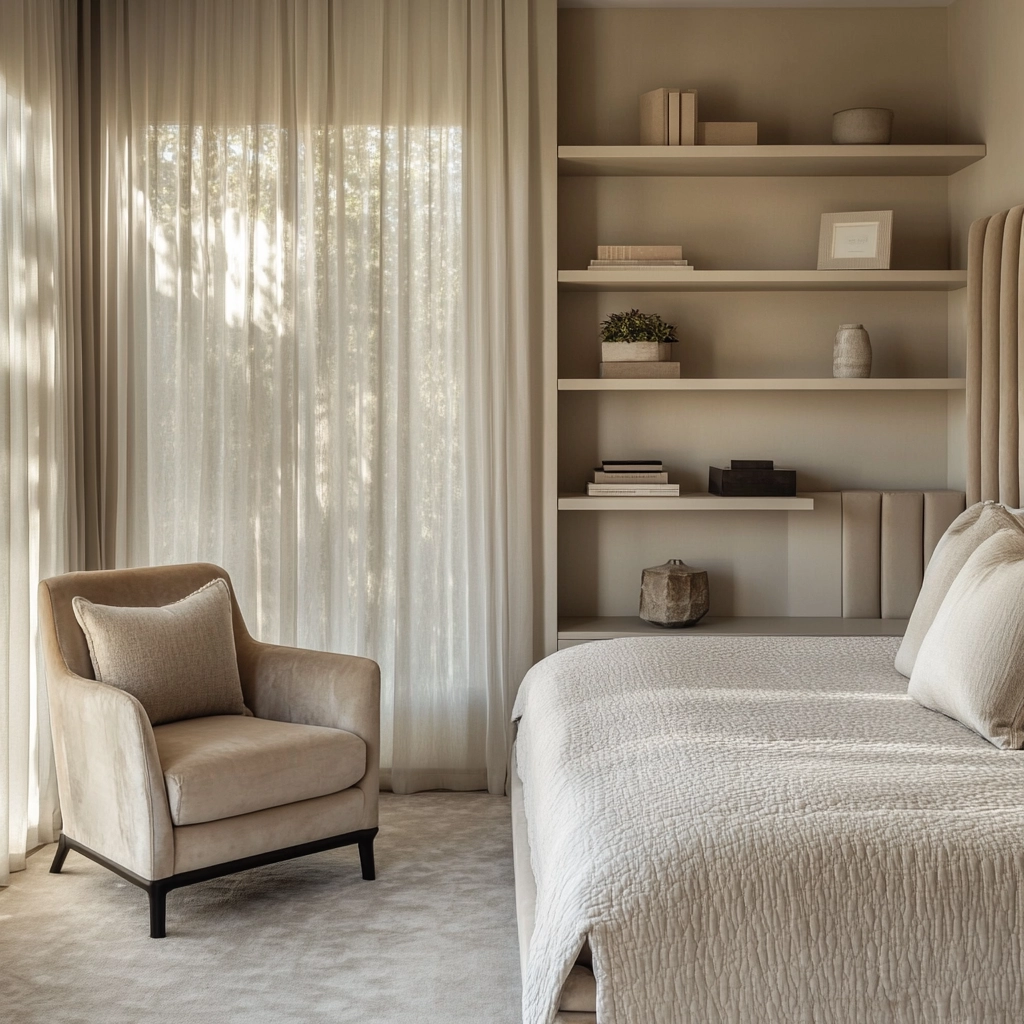 beige guest bedroom 6