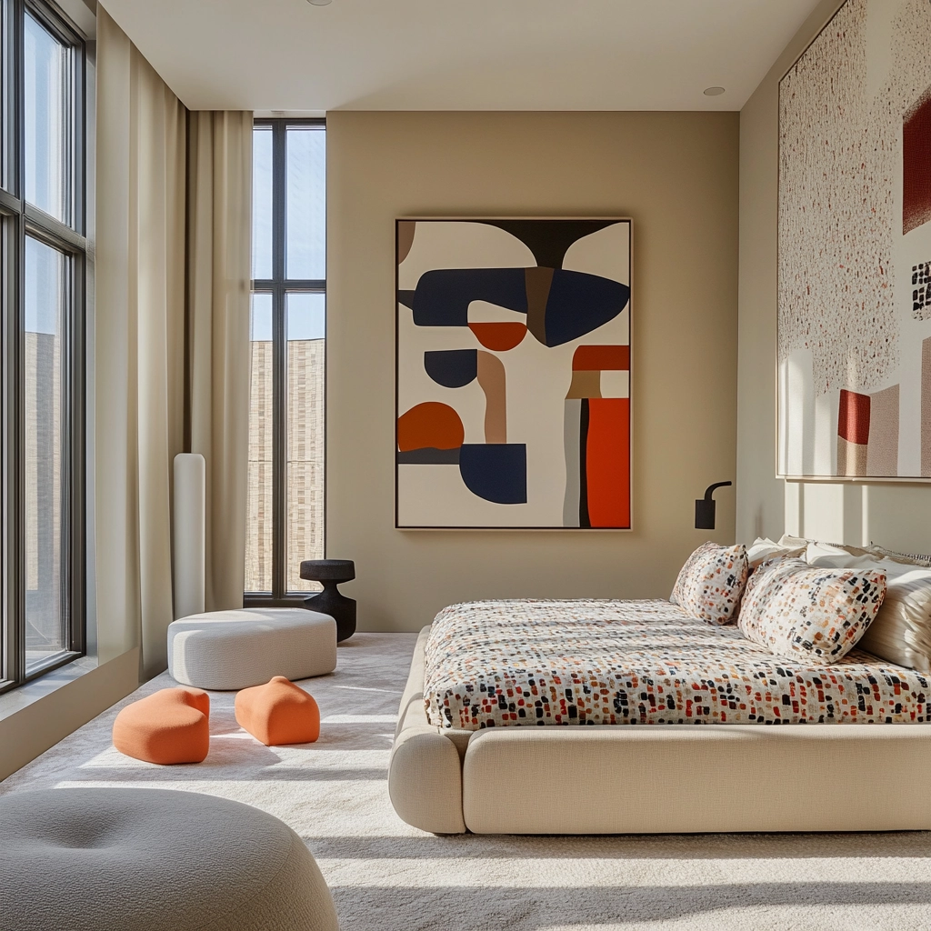 beige guest bedroom 61