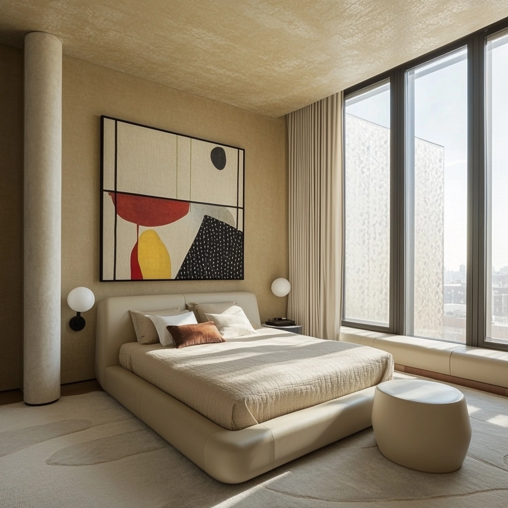 beige guest bedroom 63