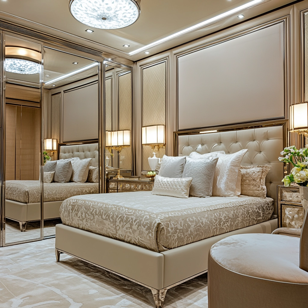 beige guest bedroom 67