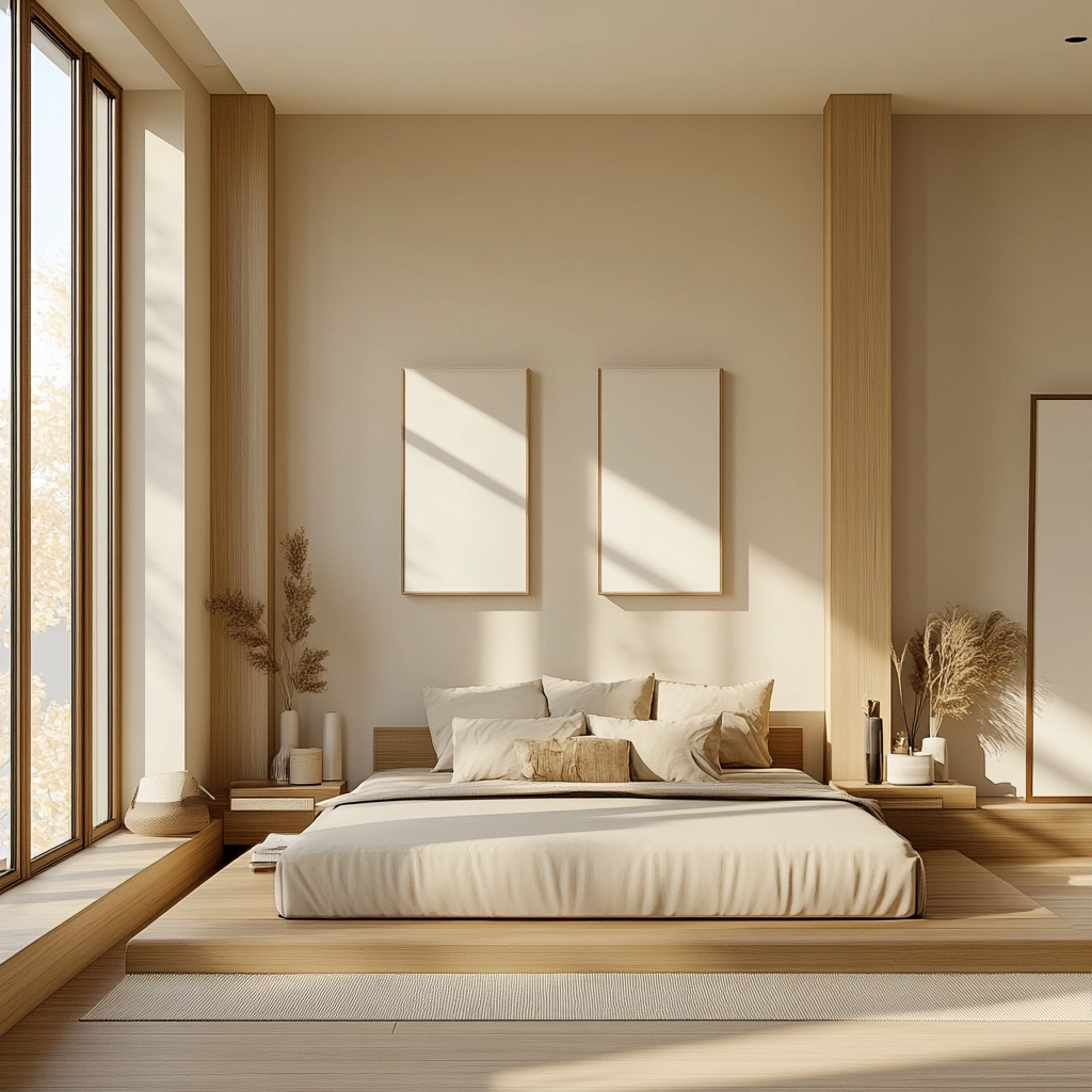 beige guest bedroom 69