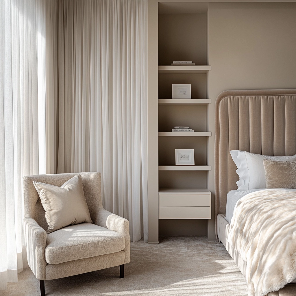 beige guest bedroom 7