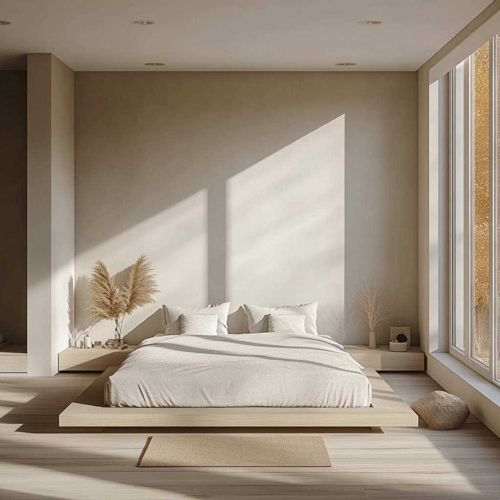 beige guest bedroom 72
