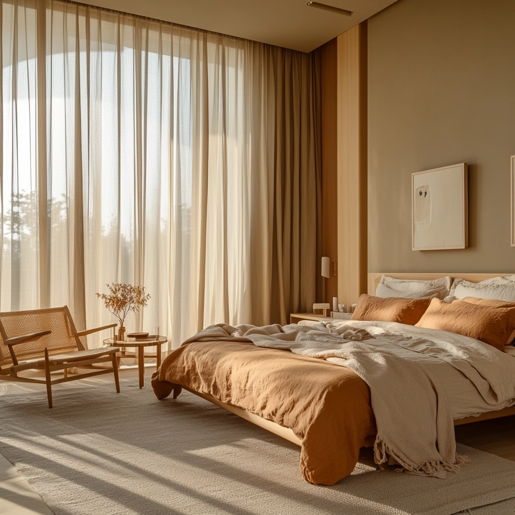 beige orange bedroom 3