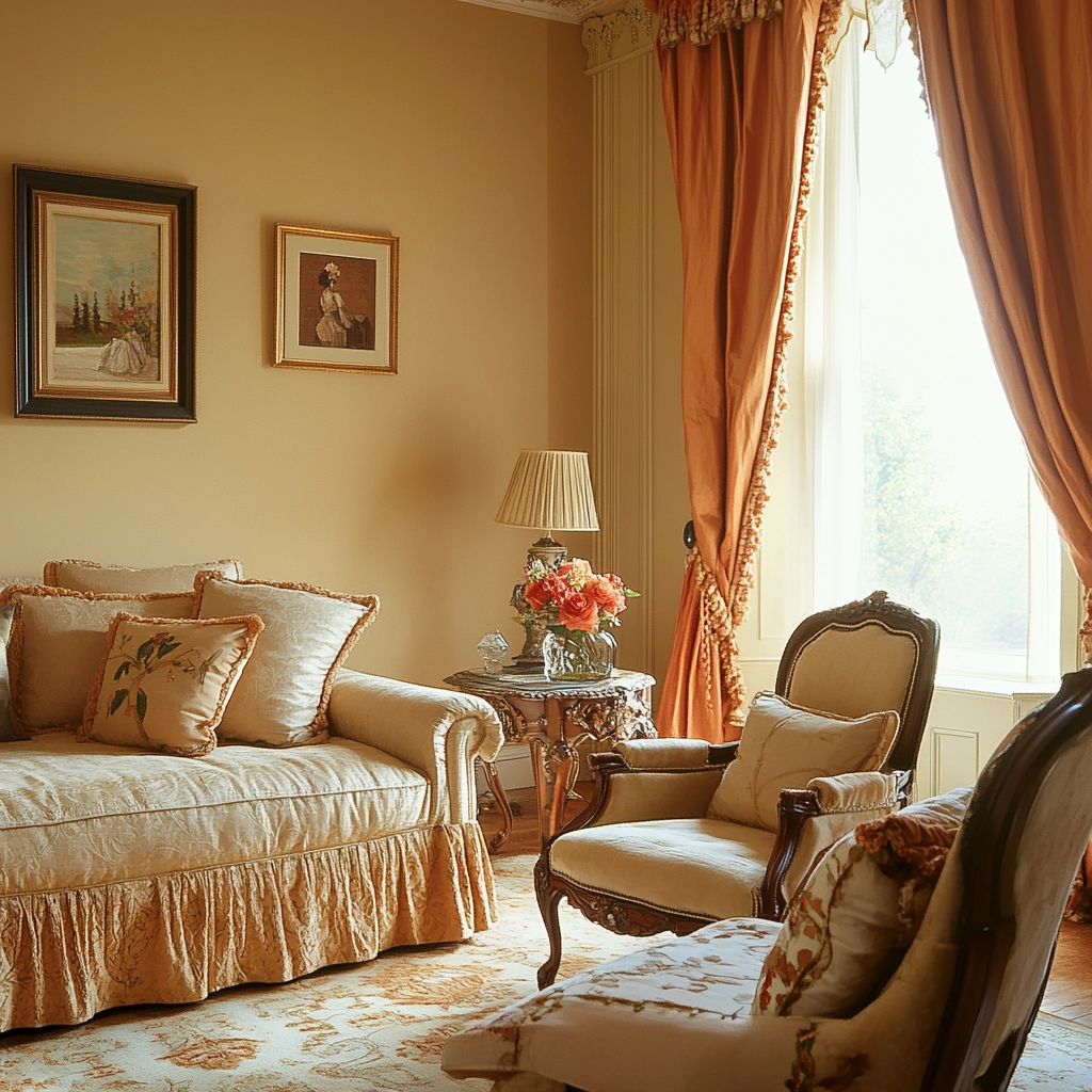 beige orange bedroom 72
