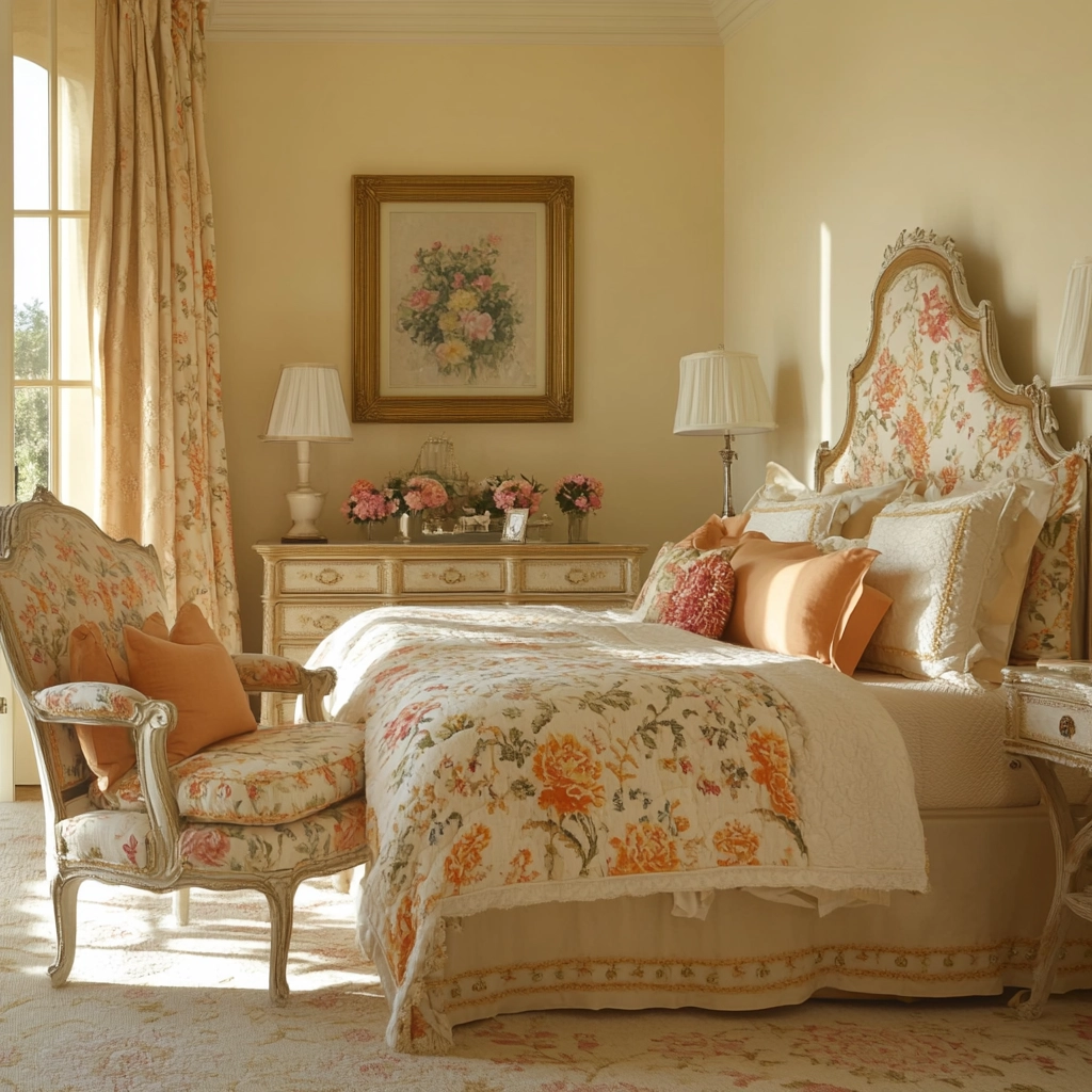 beige orange bedroom 80