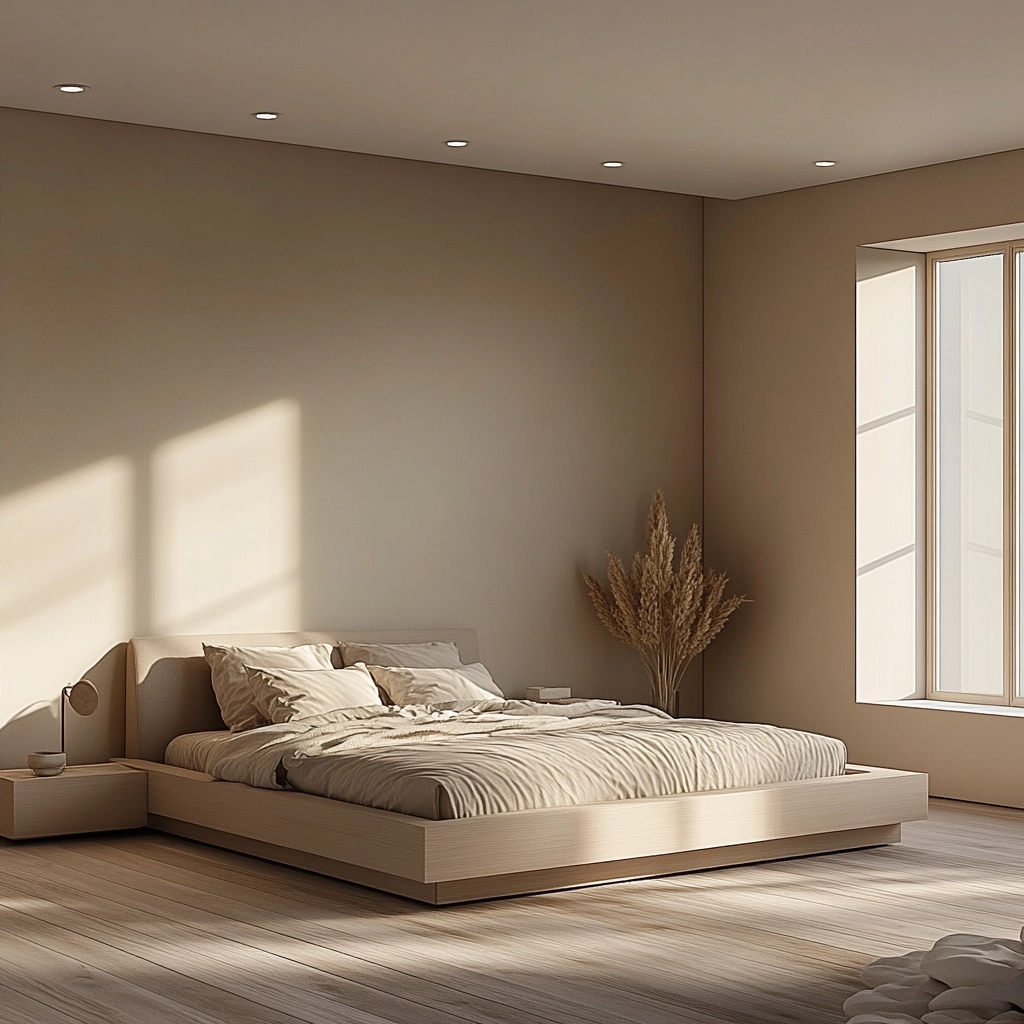 beige walls bedroom 16