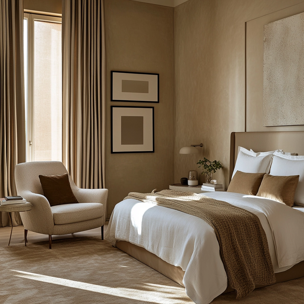 beige walls bedroom 37