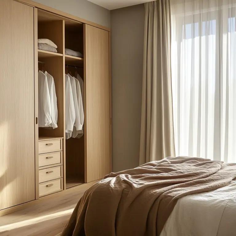 beige wardrobe bedroom 1
