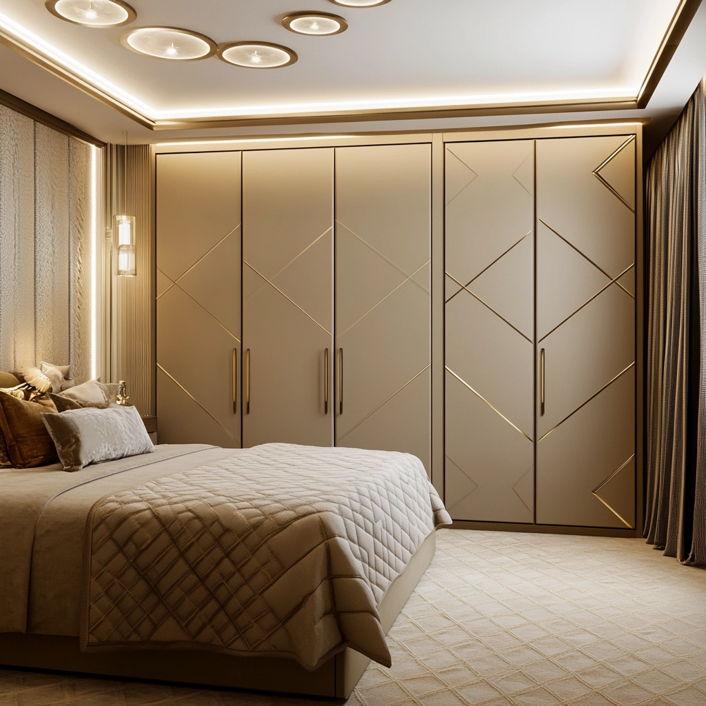 beige wardrobe bedroom 60