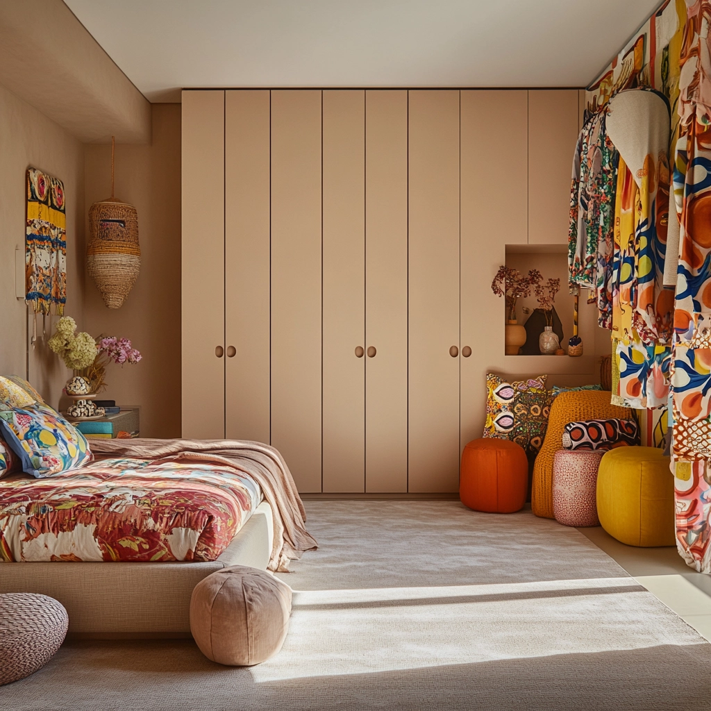 beige wardrobe bedroom 70