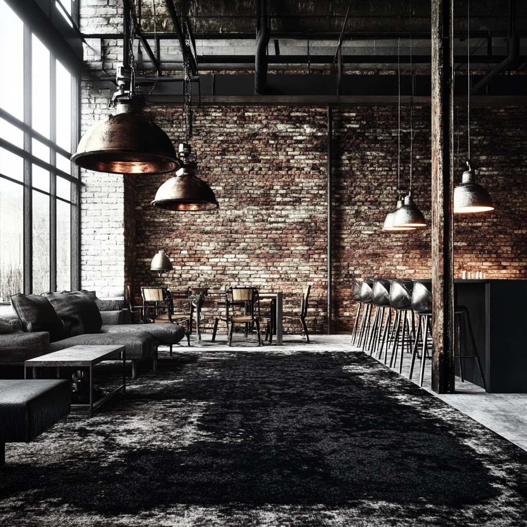 black and white carpet living room 11