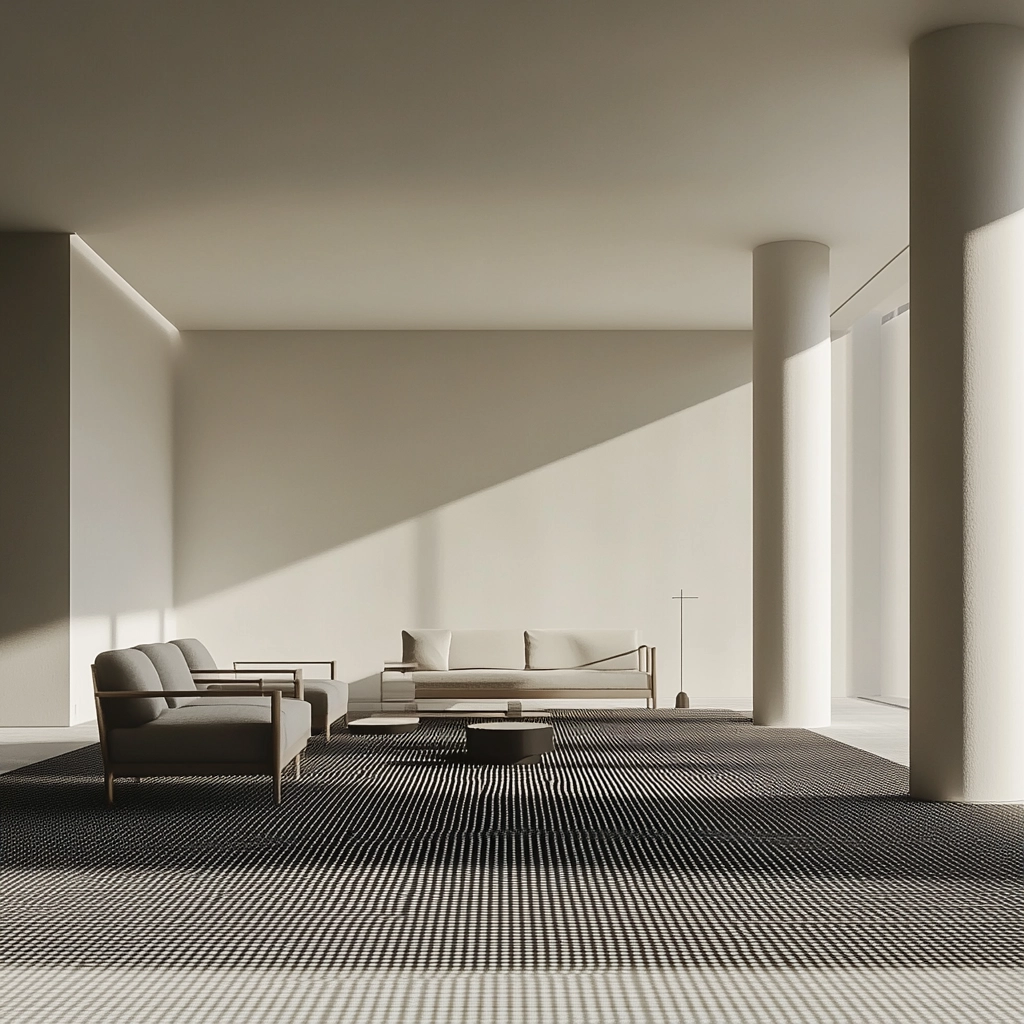 black and white carpet living room 14