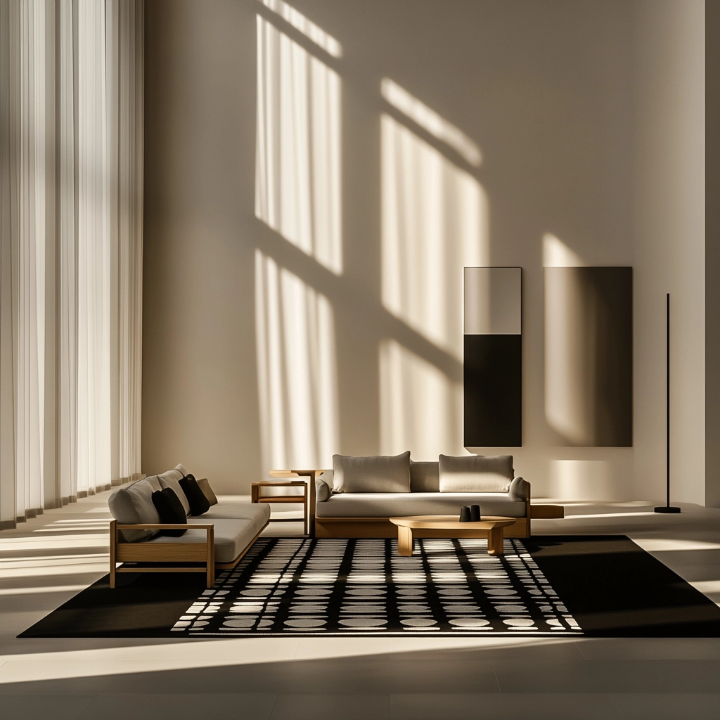 black and white carpet living room 15