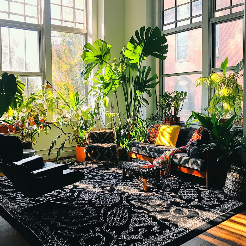 black and white carpet living room 20