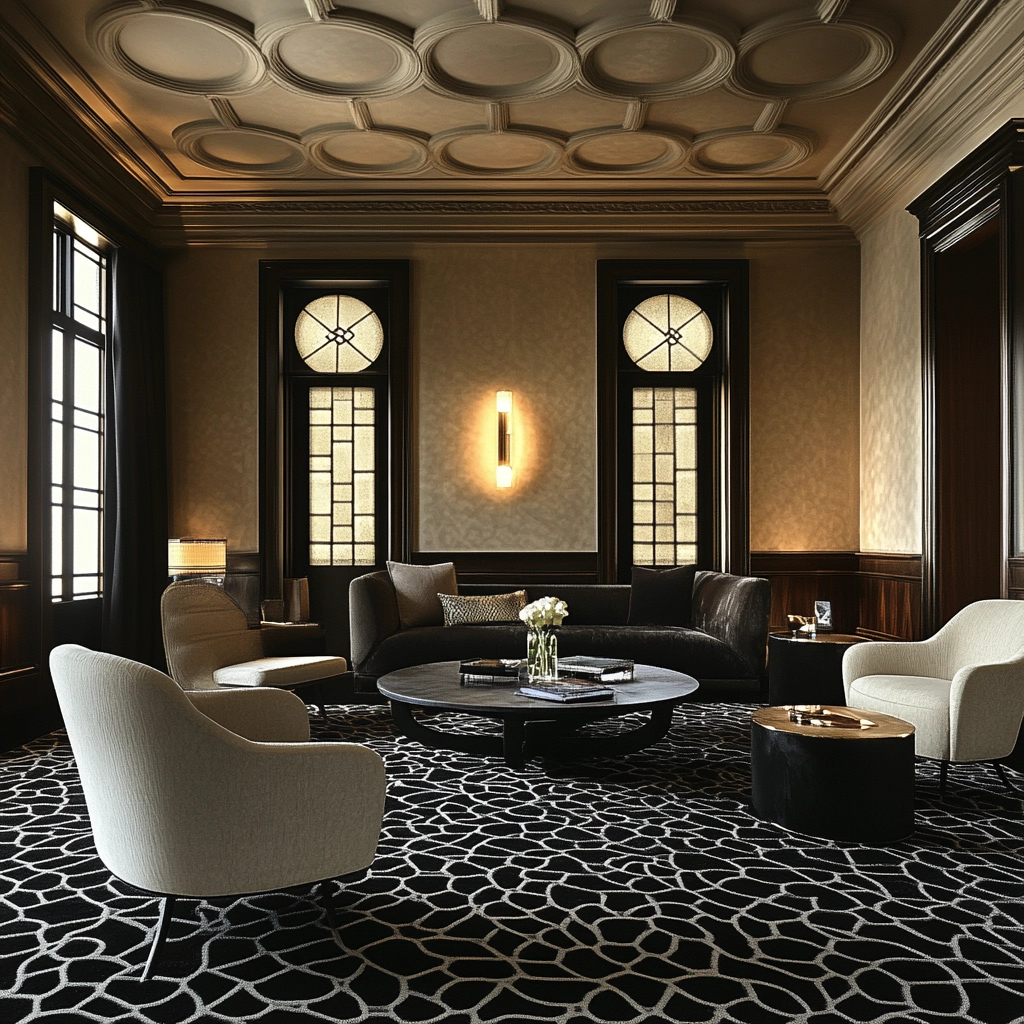 black and white carpet living room 21