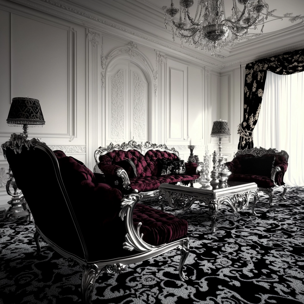 black and white carpet living room 38