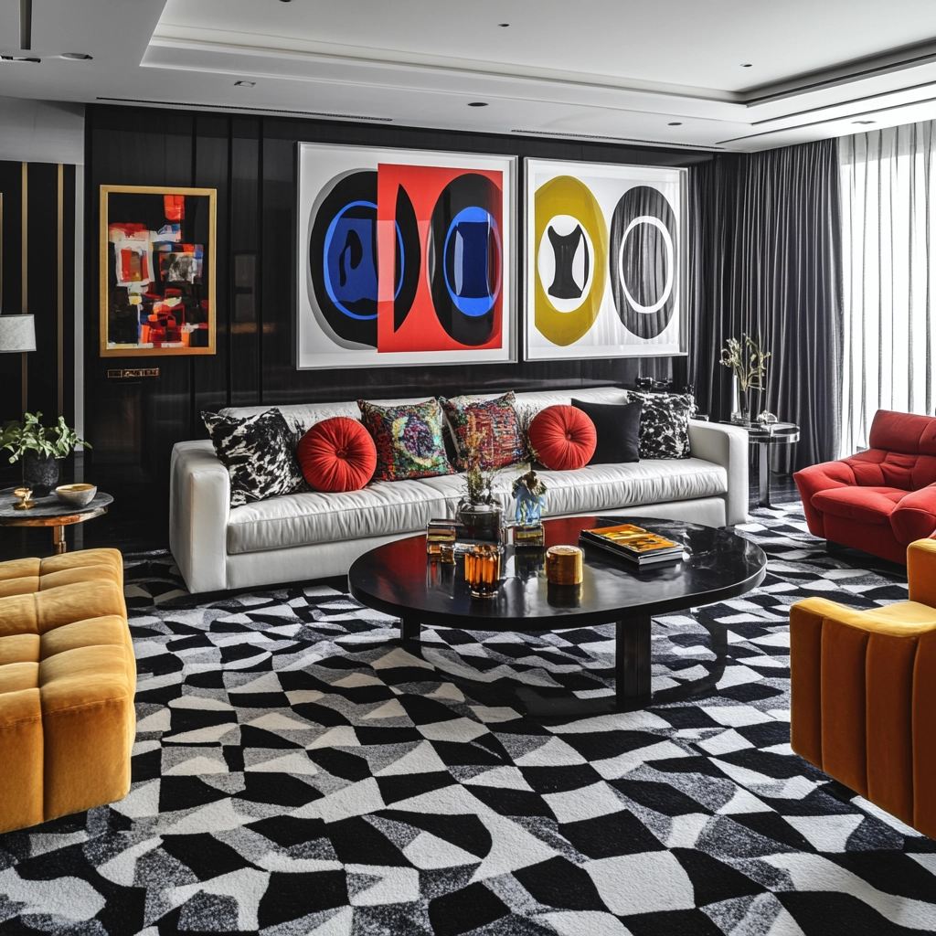 black and white carpet living room 41