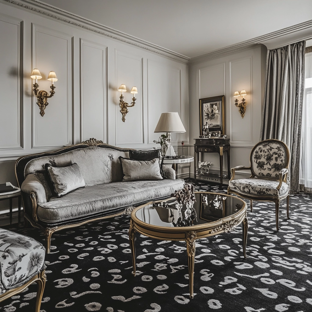 black and white carpet living room 47