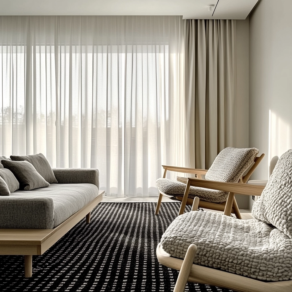 black and white carpet living room 5
