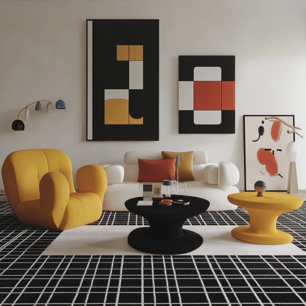black and white carpet living room 69
