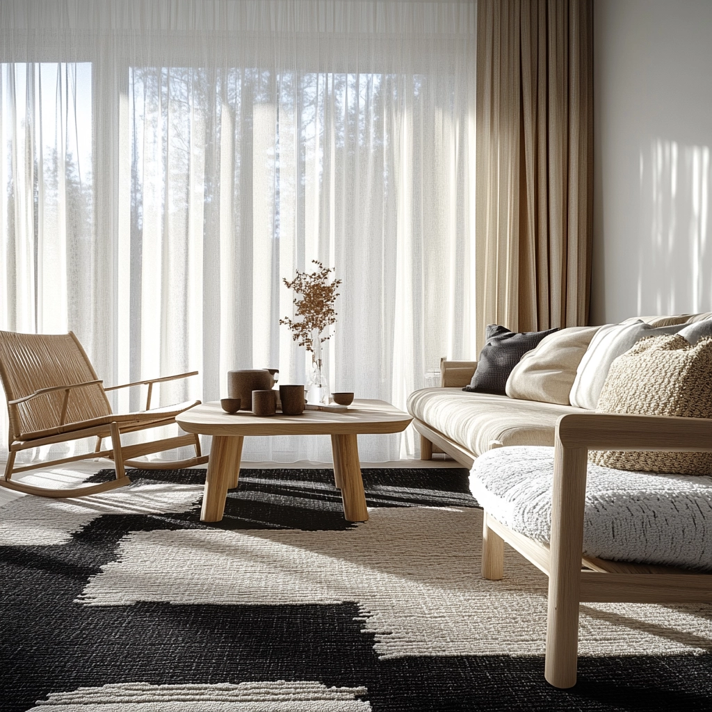 black and white carpet living room 7
