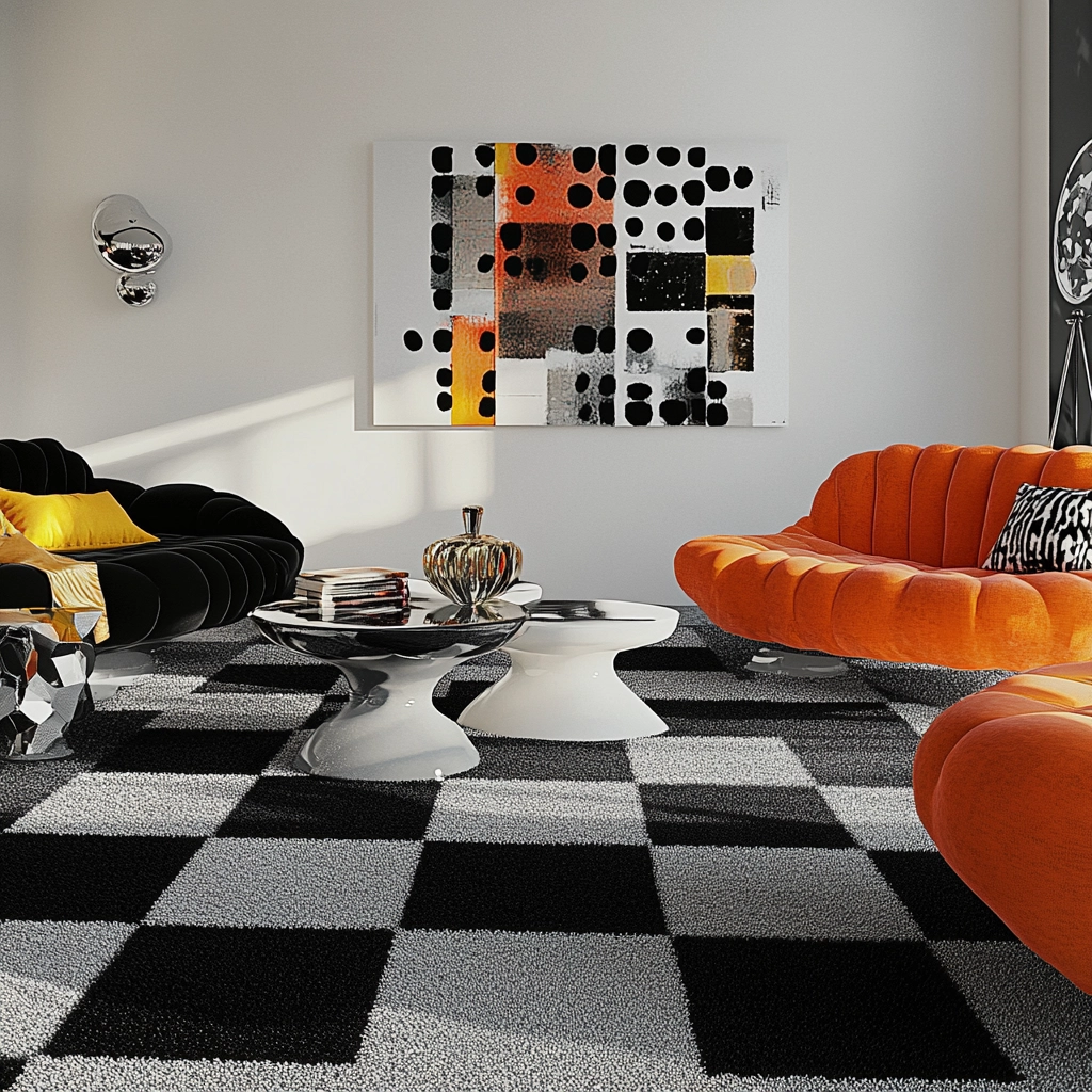 black and white carpet living room 72