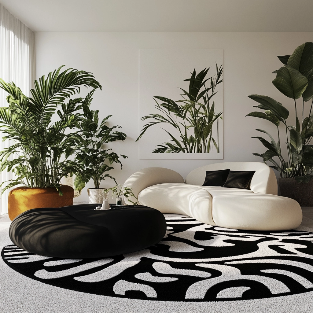 black and white carpet living room 77
