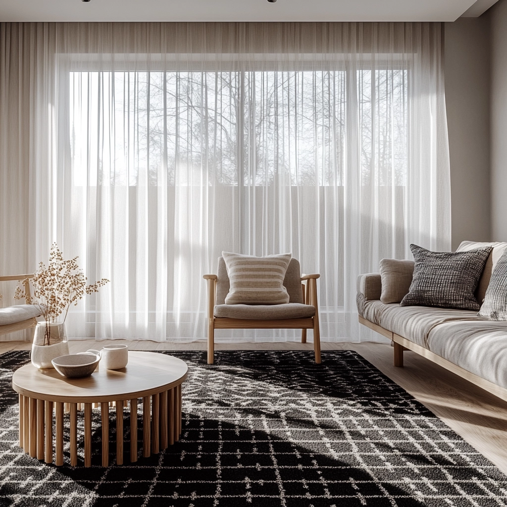 black and white carpet living room 8