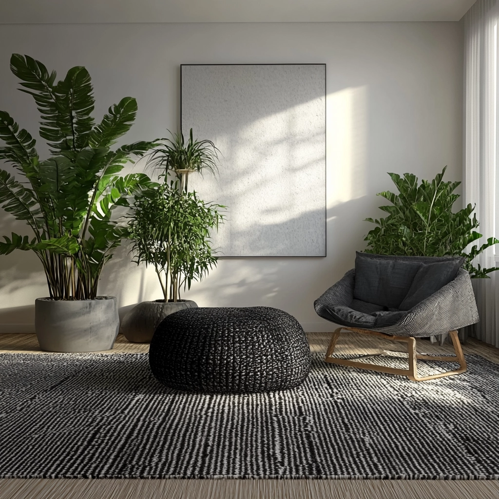 black and white carpet living room 80