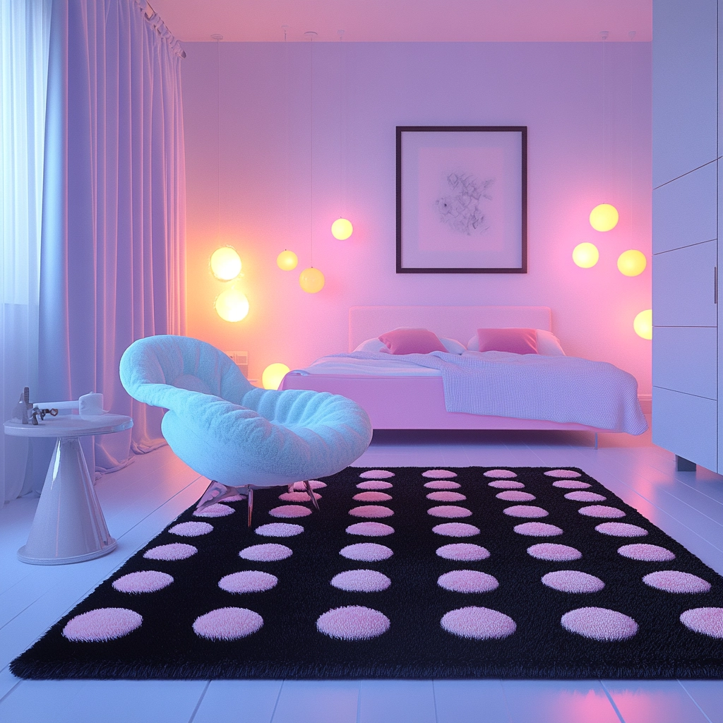 black and white rug bedroom 69