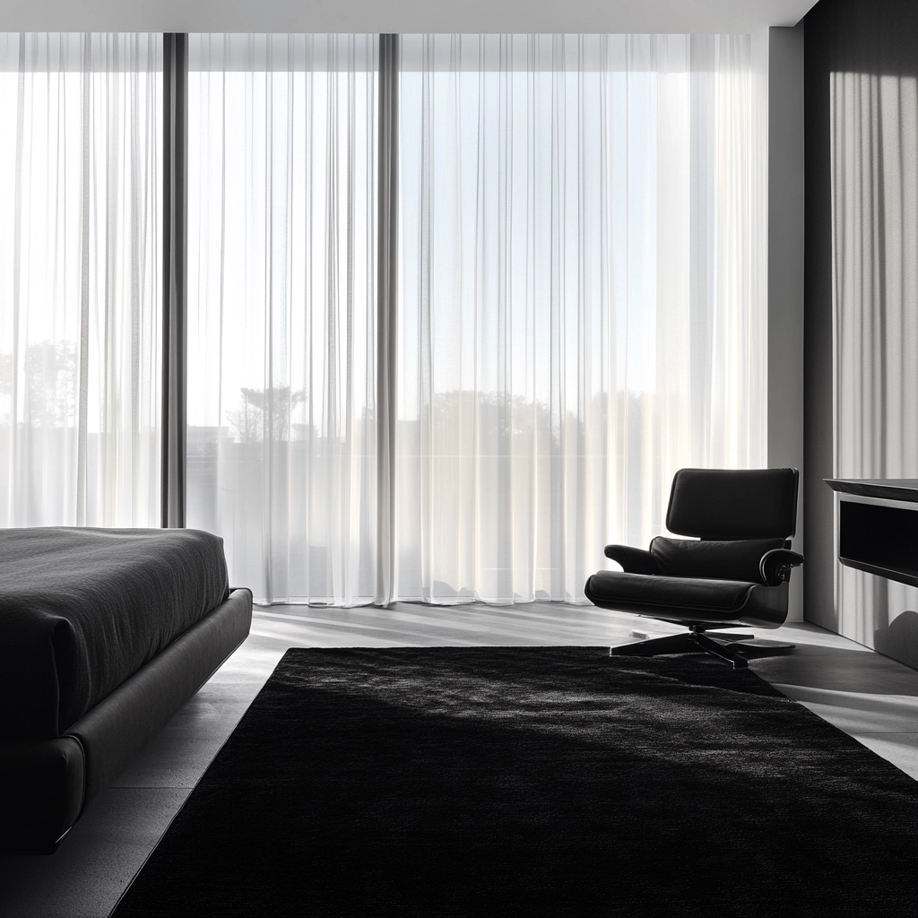black rug bedroom 1