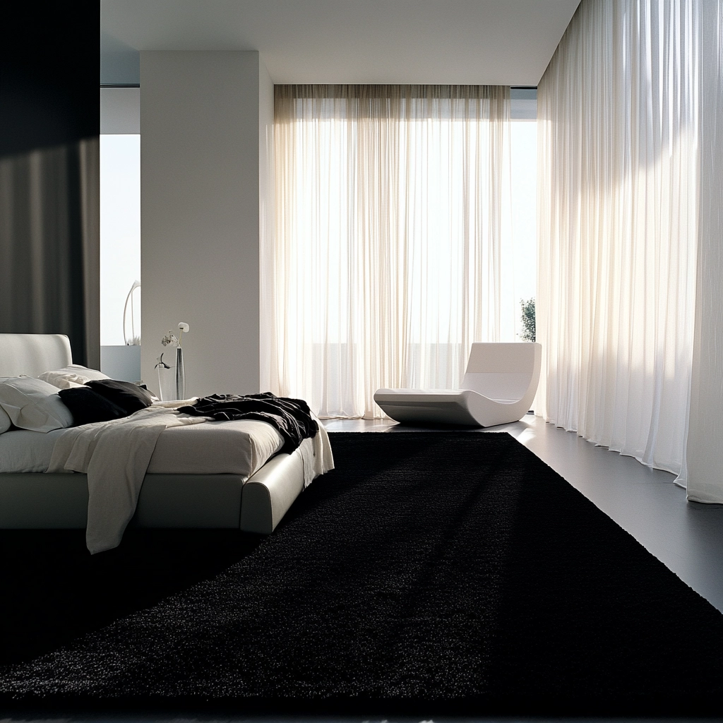 black rug bedroom 2