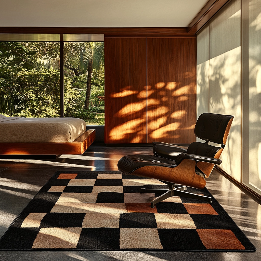 black rug bedroom 20
